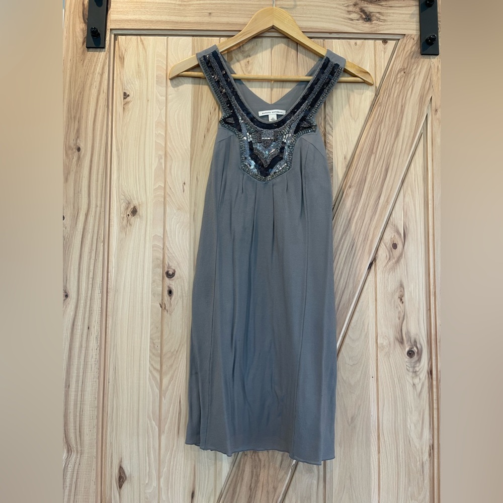 Banana Republic grey dress with sequin detail